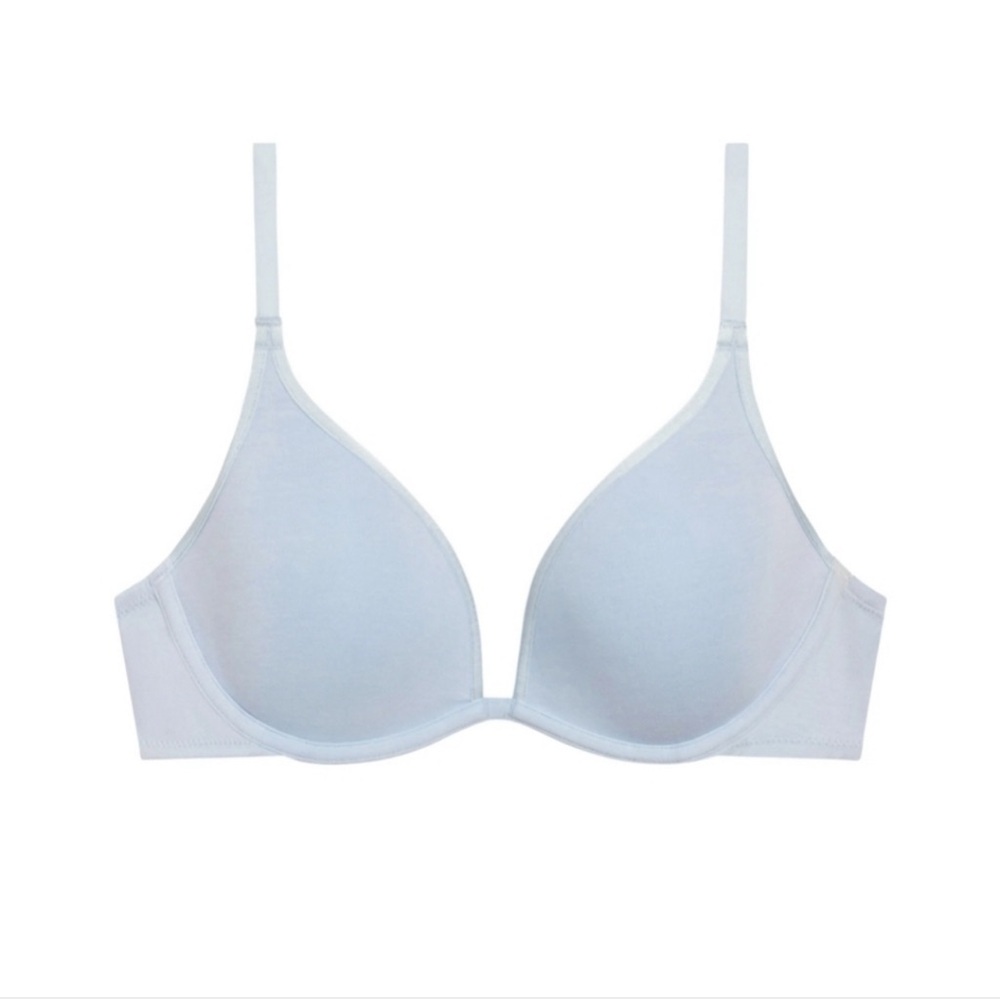Light Blue T-Shirt Bra for Women - Seamless Everyday Support